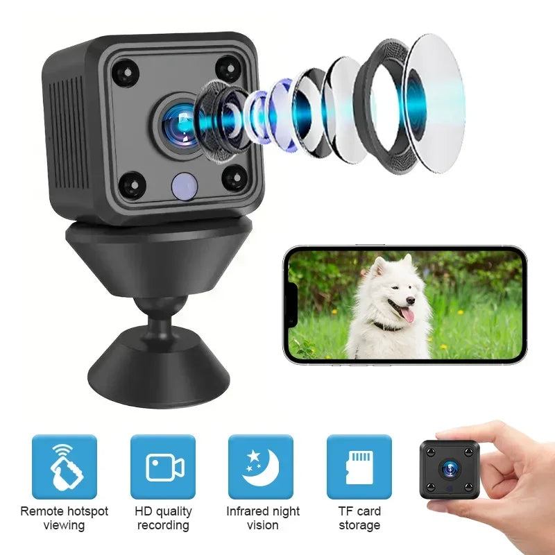 Wireless Security Cam Indoor Outdoor IP Camera with Night Vision Motion Alert 2 Way Talk Waterproof for Home Surveillance