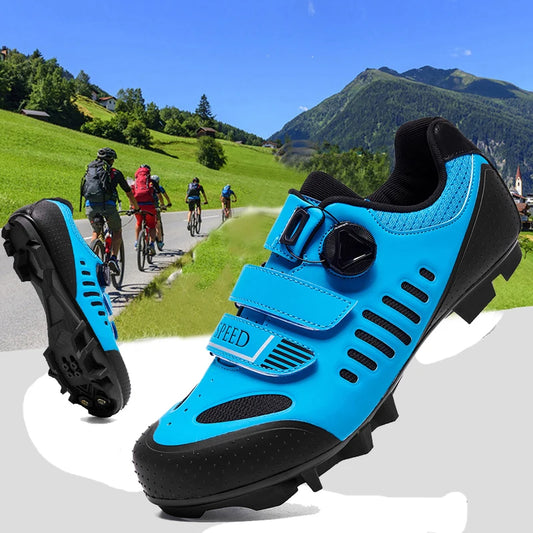 cycling shoes bike sneakers cleat Non-slip Men's Mountain biking shoes Bicycle shoes road footwear speed shoes