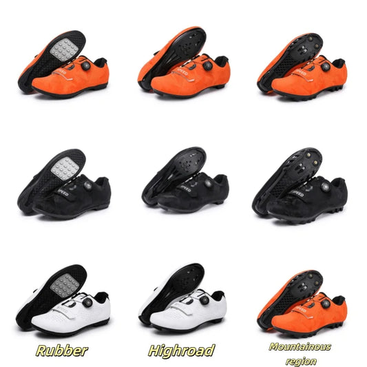 Cycling Shoes MTB Men SPD Road Dirt Bike Shoes Route Cleat Flat Sneaker Racing Women Bicycle Mountain Biking Shoes