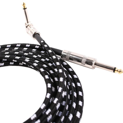 Electric Guitar Cable Wire Cord Jack Line Bass Electric Box Audio Cable Noise Reduction Line Braided Shielded Cable