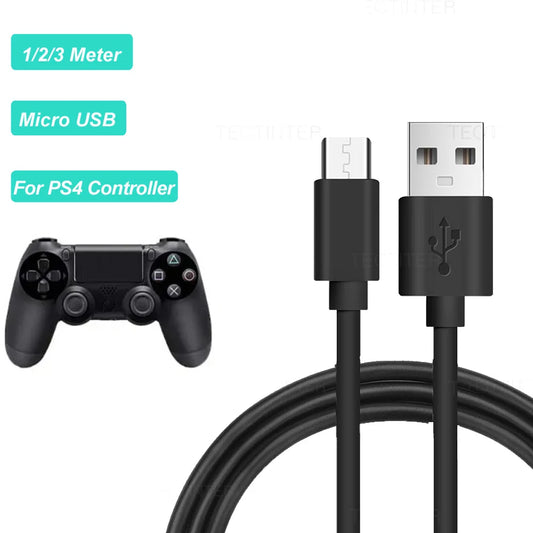 2A Power Cable 1M/2M/3M Fast Charging Micro USB Cables For Android Phone Data Cable For Xbox One /PS4 Controller Accessories