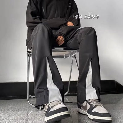 High street pants men loose fitting wide leg cargo pants 2024 new hip hop harajuku trousers streetwear men clothing ropa hombre