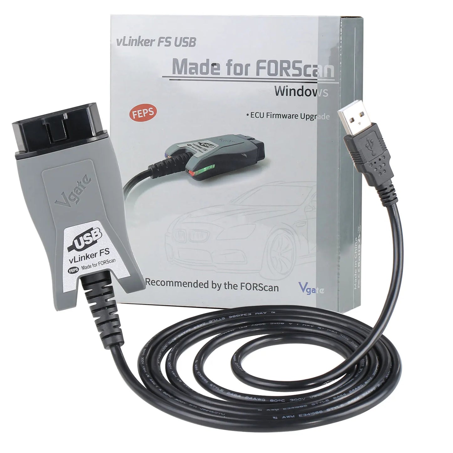 Vgate vLinker FS ELM327 For Ford FORScan HS/MS-CAN ELM327 OBD2 OBD2 Car Diagnostic Automotive Scanners OBDII For Mazda