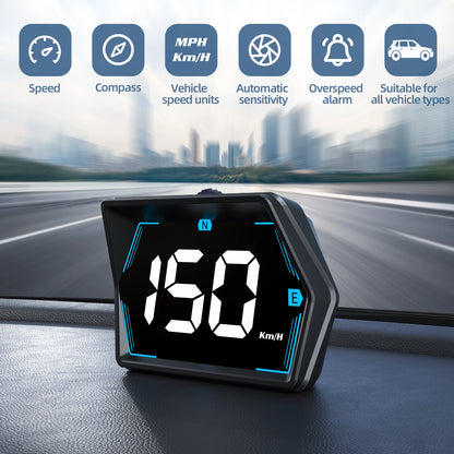 G20 GPS Display Car Digital Speedometer HUD Head-Up Display Eletronics Speed Alarm Gadgets Inteligent Compass For All Car Custom