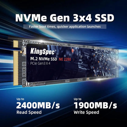 KingSpec SSD NVMe M2 240GB 256GB 512GB 500G 1TB SSD Hard Drive M.2 NMVe PCIe Internal Hard Disk For Laptop Desktop MSI