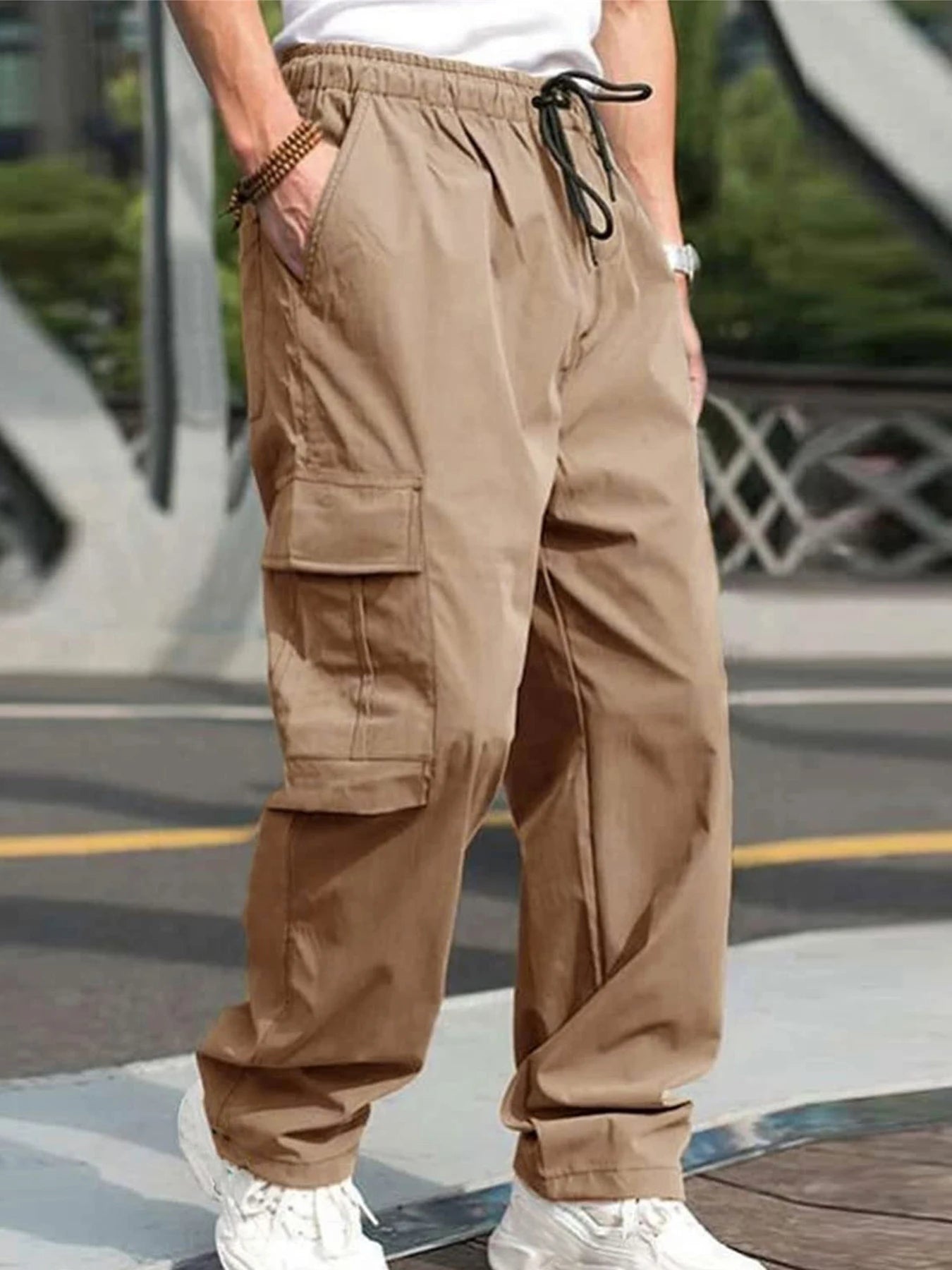Pantalones Cargo tácticos de verano para hombre, pantalones ligeros informales impermeables, pantalones casuales resistentes al