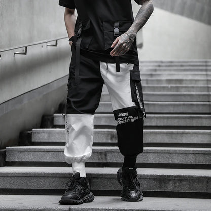 2025 Hip Hop Pants For Men Joggers Casual Streetwear Harem Pants Homme Male Trousers Ribbons Sweatpants