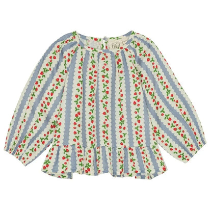 2025 New Kids Girls Clothes AW New Toddler FL Cute Bow Strawberry Printed Dresses Denim Vest Dress Jeans Children Clothing