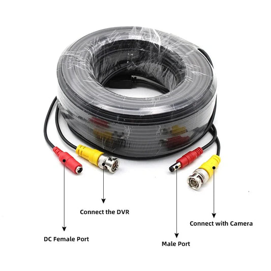 10M/32.8Foot BNC Cable For CVBS CCTV DVR Camera Recorder System Accessories Video Cable DC Power Security Surveillance BNC Cable