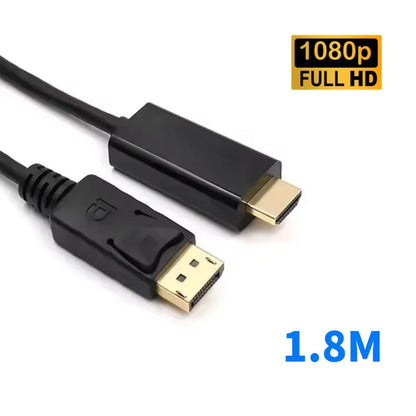 Displayport DP to HDTV Cable 4K 30HZ Full HD Display Port to HD Video Converter TV Laptop Computer Monitor Projector