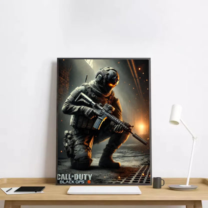 Modern Warfare Call Of Duty Poster HD art sticky wall waterproof home living room bedroom bar aesthetic decoration