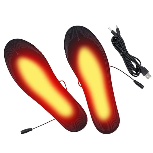 Unisex Sports Heating Insoles Washable Heated Shoes Pad Adjustable Temperature Multifunctional for Winter Fishing Hiking Camping