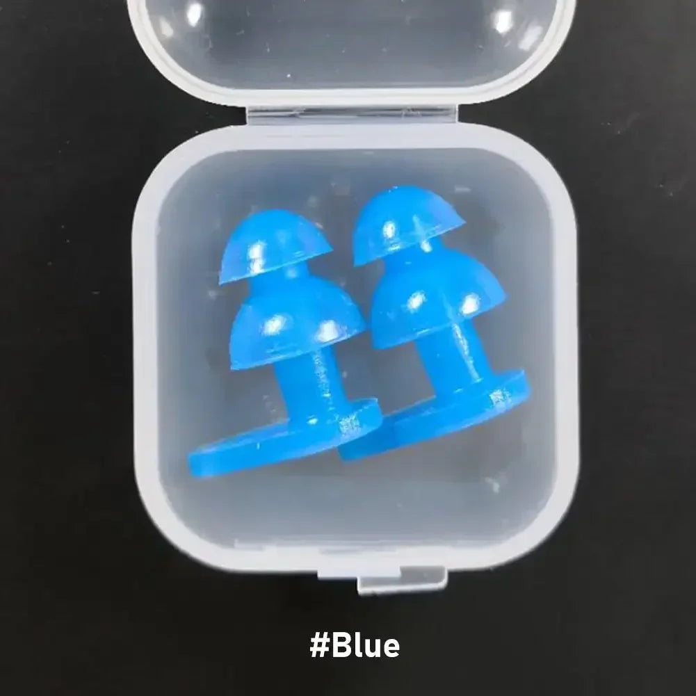 Durable Earplugs Classic Delicate Texture 1 Pair Waterproof Soft Earplugs Silicone Portable Ear Plugs Swimming Accessories