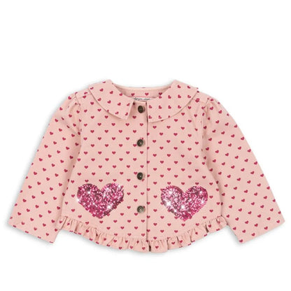 New Kids Girls Clothes  Cute Print Cherry Denim Jacket Coat Overalls Jeans Toddler Girls Denim Dress White Shirt Outfit Set