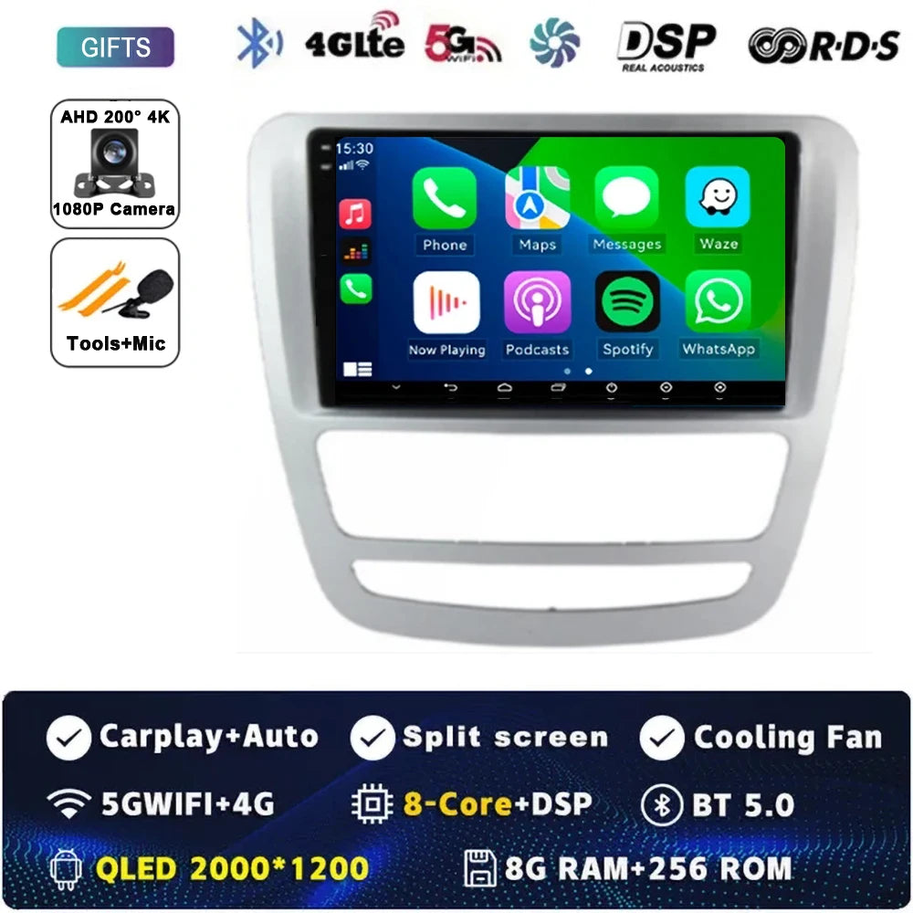 Android 14 GPS Navigation For JAC T6 T8 2015 2016 2018 2022 2021 Car DVD Player Headunit Radio Stereo Carplay Auto 360 Camera 4G