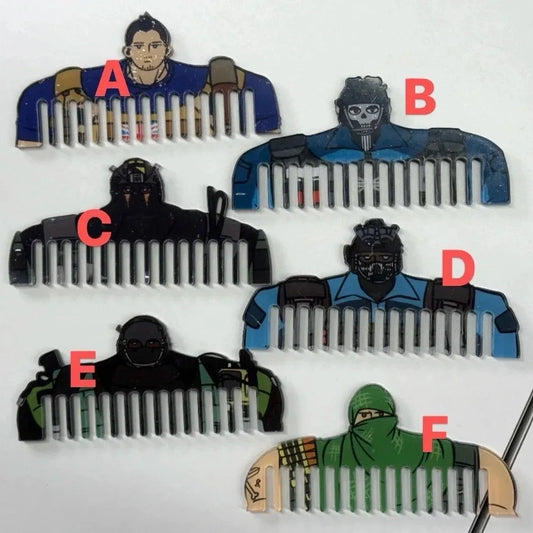 2025 new COD Call of Duty ghost kiosk keeang nikto abstract cosplay acrylic comb