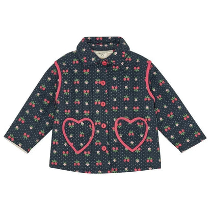 2025 New Kids Girls Clothes AW New Toddler FL Cute Bow Strawberry Printed Dresses Denim Vest Dress Jeans Children Clothing