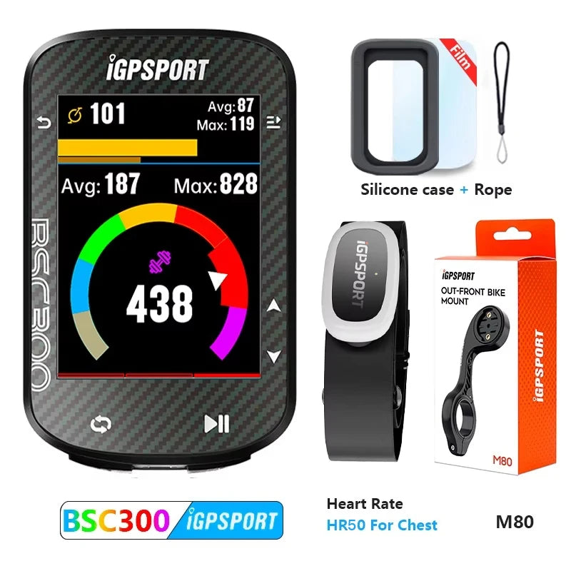 IGPSPORT Bsc300 Gps Bike Computer Wireless Speedometer GPS Navigation ANT Cadence Sensor IPX7 Waterproof Bicycle