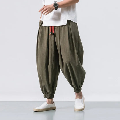 Men Harem Pants Male Casual Fashion Baggy Trousers Joggers Elasticated Trousers Sportswear Lantern Pants Pantalones Streetwear