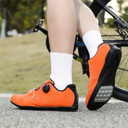 Cycling Shoes MTB Men SPD Road Dirt Bike Shoes Route Cleat Flat Sneaker Racing Women Bicycle Mountain Biking Shoes