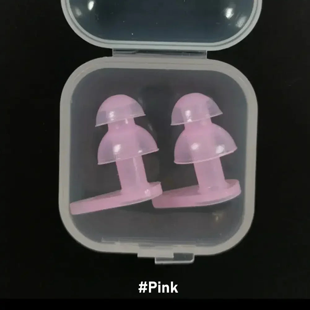 Durable Earplugs Classic Delicate Texture 1 Pair Waterproof Soft Earplugs Silicone Portable Ear Plugs Swimming Accessories