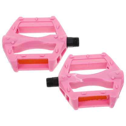 1 Pair Replacement Kids Bike Pedals Non-Slip Bicycle Pedals Bicycles Pedals Cycling Pedal Road Bikes Anti-Skid Bikes Pedals Pink