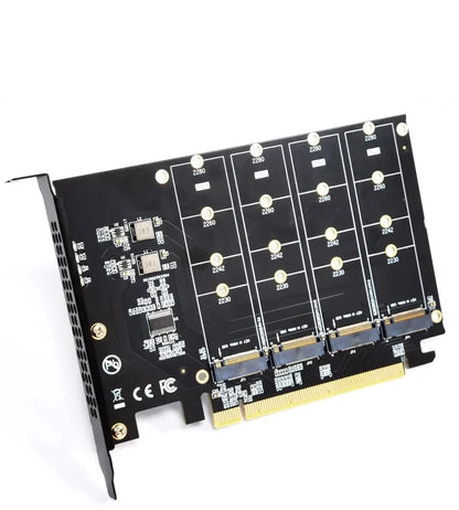 M.2 NVME SSD to PCIe 4.0 3.0 Adapter M.2 SSD GEN4 PCIe 4.0 PC Motherboard X1 X4 X8 X16 Expansion Card For 2230 2242 2260 2280