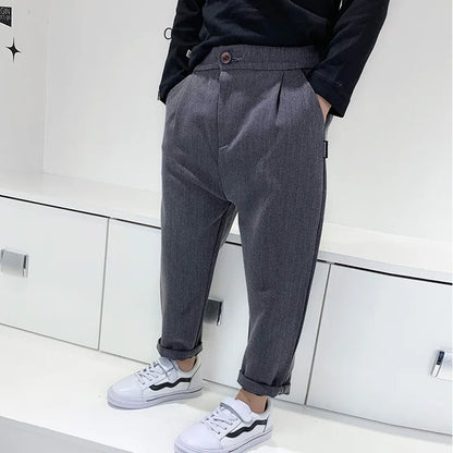 Children Clothing 2024 Spring New Children Casual Radish Pants Korean Version for Boys and Girls Baby Harlan Pants
