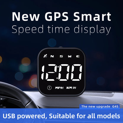 G4S GPS Smart Gauge Head Up Display For HUD Auto Computer Speedometer Display KMH MPH Time Compass Car Electronics For All Car