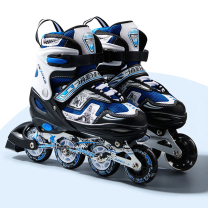FREE STAR high-end shaped four-size adjustable adjustable height in-line PU roller skates comfortable breathable soft surface ro