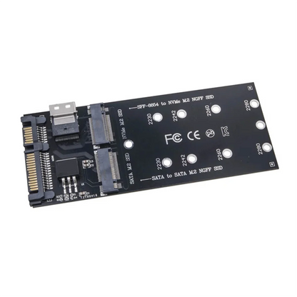 T35C M2 SSD Adapter M.2 SATA Ngff SSD to SATA + M2 NVME SSD to SFF-8654 Converter SATA to M2 Expansion Card