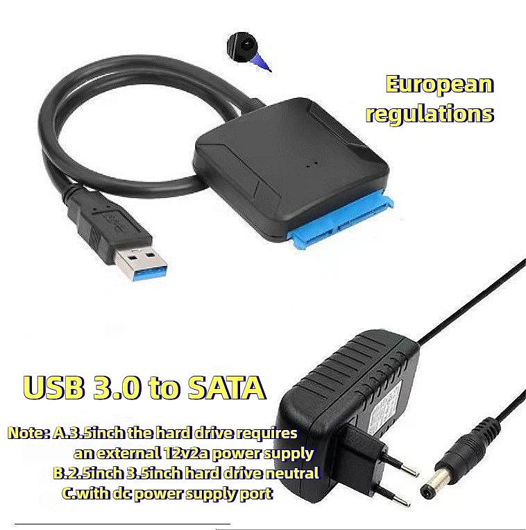 MINGCVIL USB 3.0 To Sata Hard Disk Adapter Converter Cable USB3.0 Hard Drive Converter Cable 2.5 3.5 HDD SSD Adapter