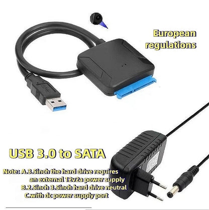 MINGCVIL USB 3.0 To Sata Hard Disk Adapter Converter Cable USB3.0 Hard Drive Converter Cable 2.5 3.5 HDD SSD Adapter