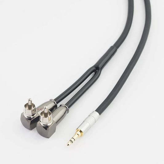 3.5mm Jack To 2RCA OFC Audio Cable Aux To Rca Male HIFI Stereo for Amplifier, Mobile Phone, Computer, Desktop Audio Car Jack