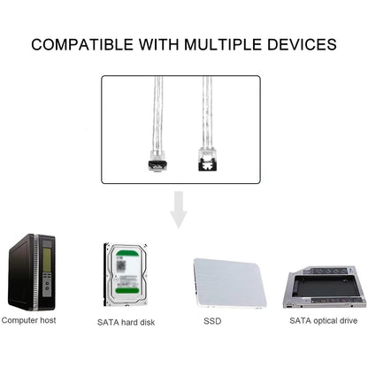 SATA 3.0 III 6Gb/s 10cm Hard Disk Drive Data Serial ATA Straight Cable 26AWG for HDD SSD Cord line 7pin sata cable 10 CM