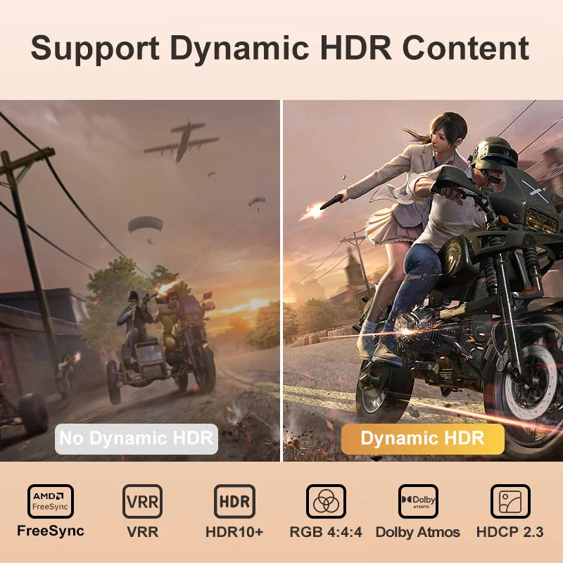 Displayport to HDMI Adapter 8K DP 1.4 to HDMI Adapters Male to Female 8K60HZ 4K120HZ Display Port Converter for Dell Lenovo