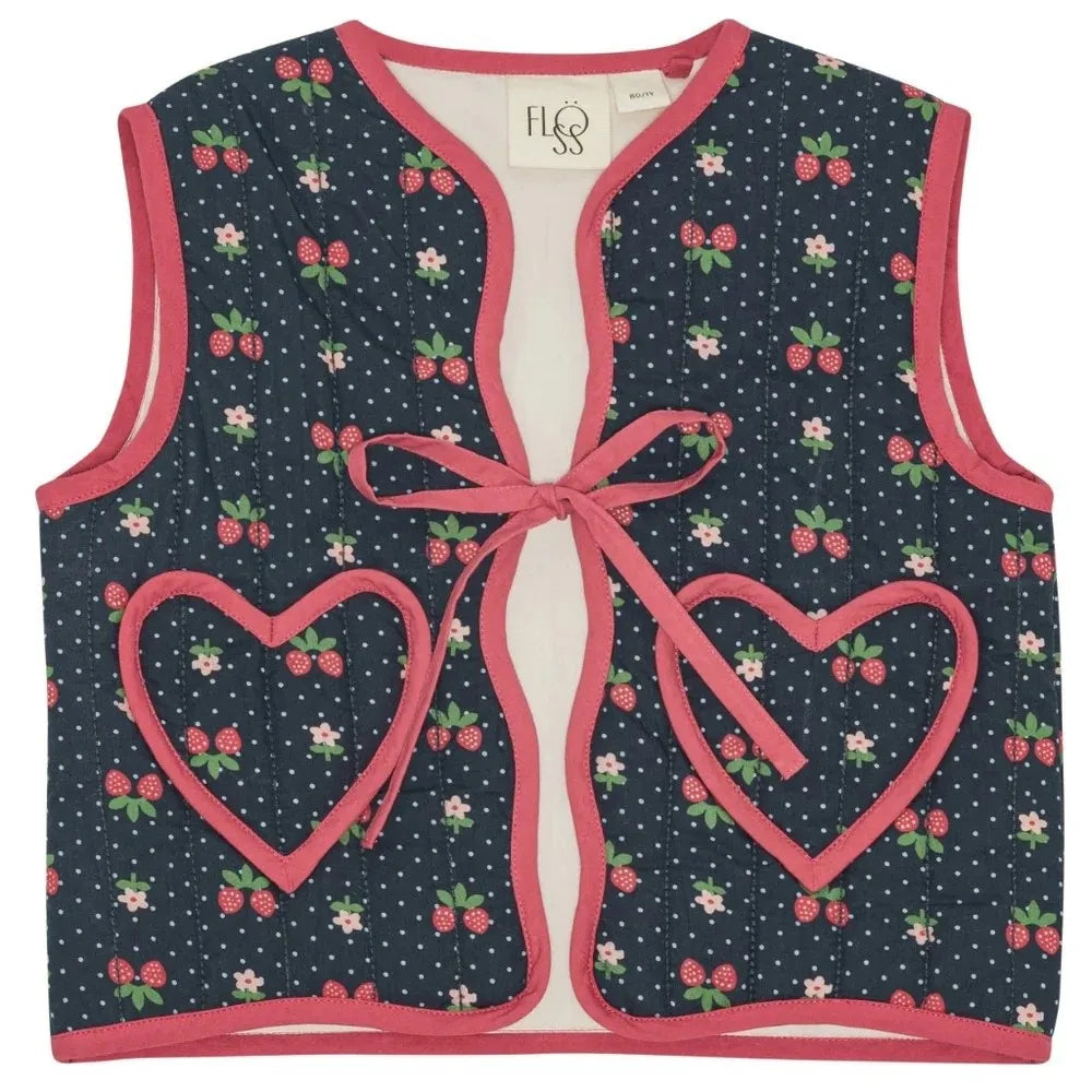 Kids Girls Clothes 25AW New Toddler Cute Bow Strawberry Printed Dresses Denim Vest Dress Jeans Children Clothing