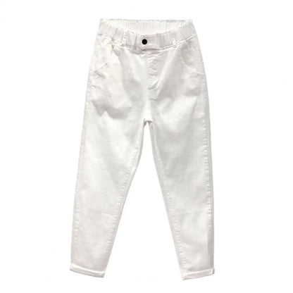 Women Fashion With Pockets Satin Cargo Pants Vintage High Waist Harem Fly Female Trousers Mujer