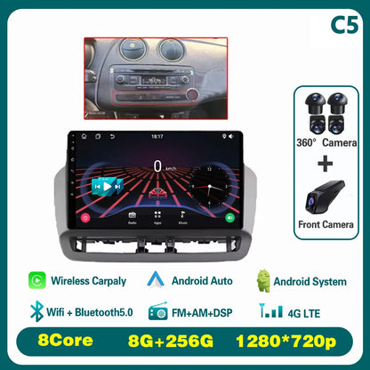 GPS Navigation QLED Touch Screen For Seat Ibiza 2012-2015 Android Auto Radio Car Multimedia Video Player 5G WIFI BT No 2din DVD