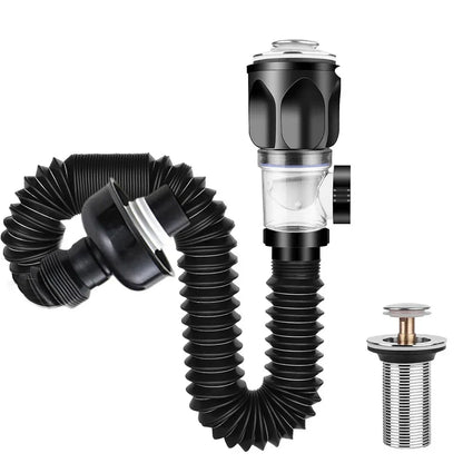 Bathroom Sink Drain Pipe Set Retractable Deodorant Sewer Drainage Water Hose Wash Basin Drainer Bathroom Kitchen Drain Access
