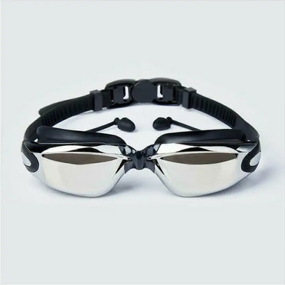 2024 Hot Anti Fog Swimming Goggles Uv Glasses Adjustable Earbuds Mya Adult UK
