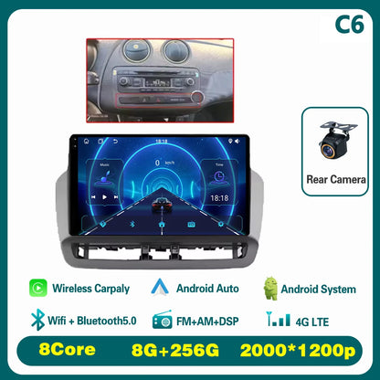 GPS Navigation QLED Touch Screen For Seat Ibiza 2012-2015 Android Auto Radio Car Multimedia Video Player 5G WIFI BT No 2din DVD