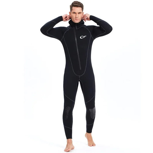YONSUB Scuba Front Zipper 5MM Long or Short Sleeves Neoprene Men Diving Snorkeling Wetsuit Underwater Hunting Surfing Swimsuit