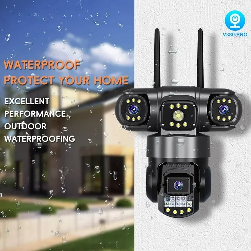 3 Lens 12MP IP Camera Smart Home Surveillance Cameras Camarade Seguridad Wifi Protection HD CCTV 4G LTE Night Vision Waterproof