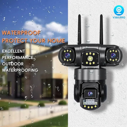 3 Lens 12MP IP Camera Smart Home Surveillance Cameras Camarade Seguridad Wifi Protection HD CCTV 4G LTE Night Vision Waterproof