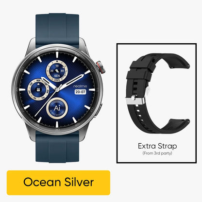 Global Version realme Watch S2 Smart Watch 1.43'' AMOLED Display 20 Days Battery Life IP68 Waterproof Spuer AI Engine Smartwatch