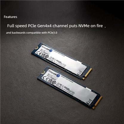 Kingston 1TB SSD Solid State Drive M.2 (NVMe PCIe 4.0 × 4) NV3 Series Read Speed 6000MB/s