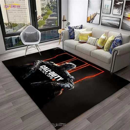 Call of Duty Game Carpet Living Room bedroom Sofa Coffee decorat yoga area rugs kitchen Door Un-Slip Mats Alfombra birthday gift