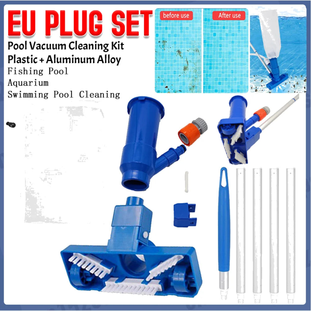 Pool Vacuum Jet Underwater Cleaner Kits Pool Vacuum Cleaning Kit Portable Fountain Cleaner Tools Durable Swimming Cleaning Tools