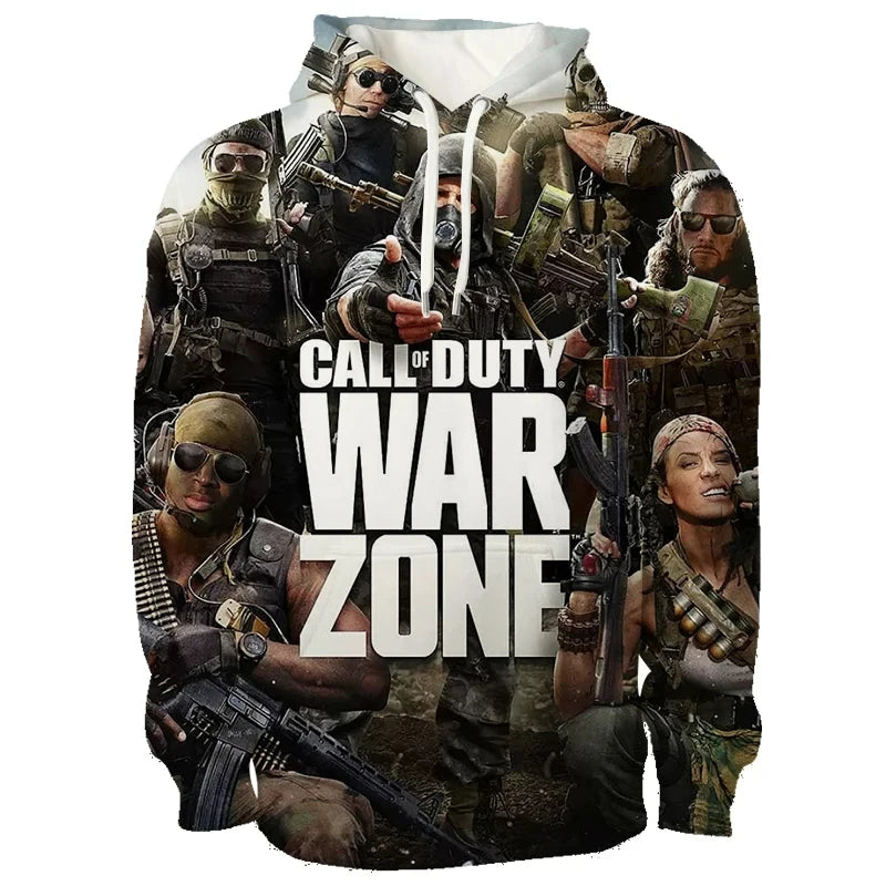 Pop Game Call of Duty Warzone 3D Printed Hoodie Men's and Women's Hooded Pullover Trendy Streetwear youth Sweatshirt Clothing